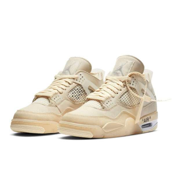 Air Jordan 4 X Off White (Sail)